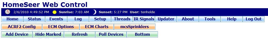 Plugin Screen