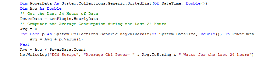 HourlyData Script