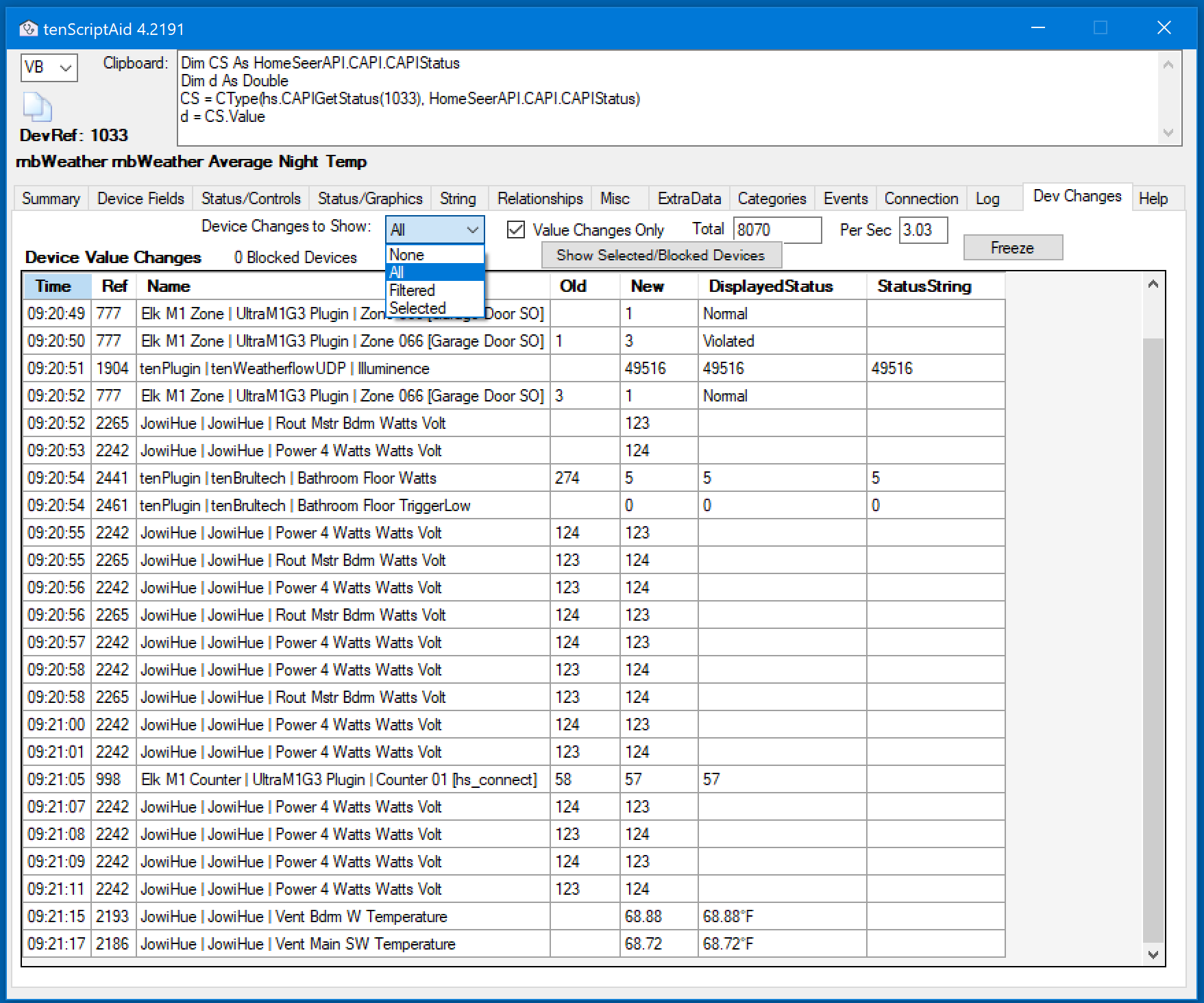 tenScriptAid4 Selection Window