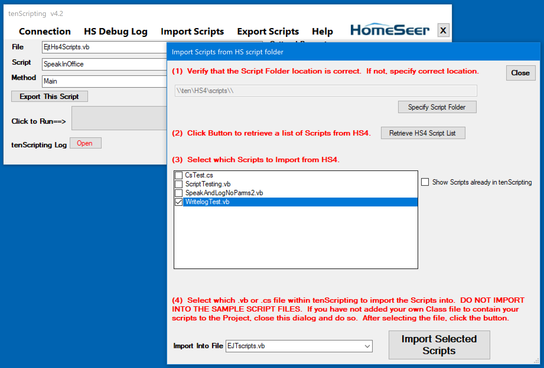 Export Dialog