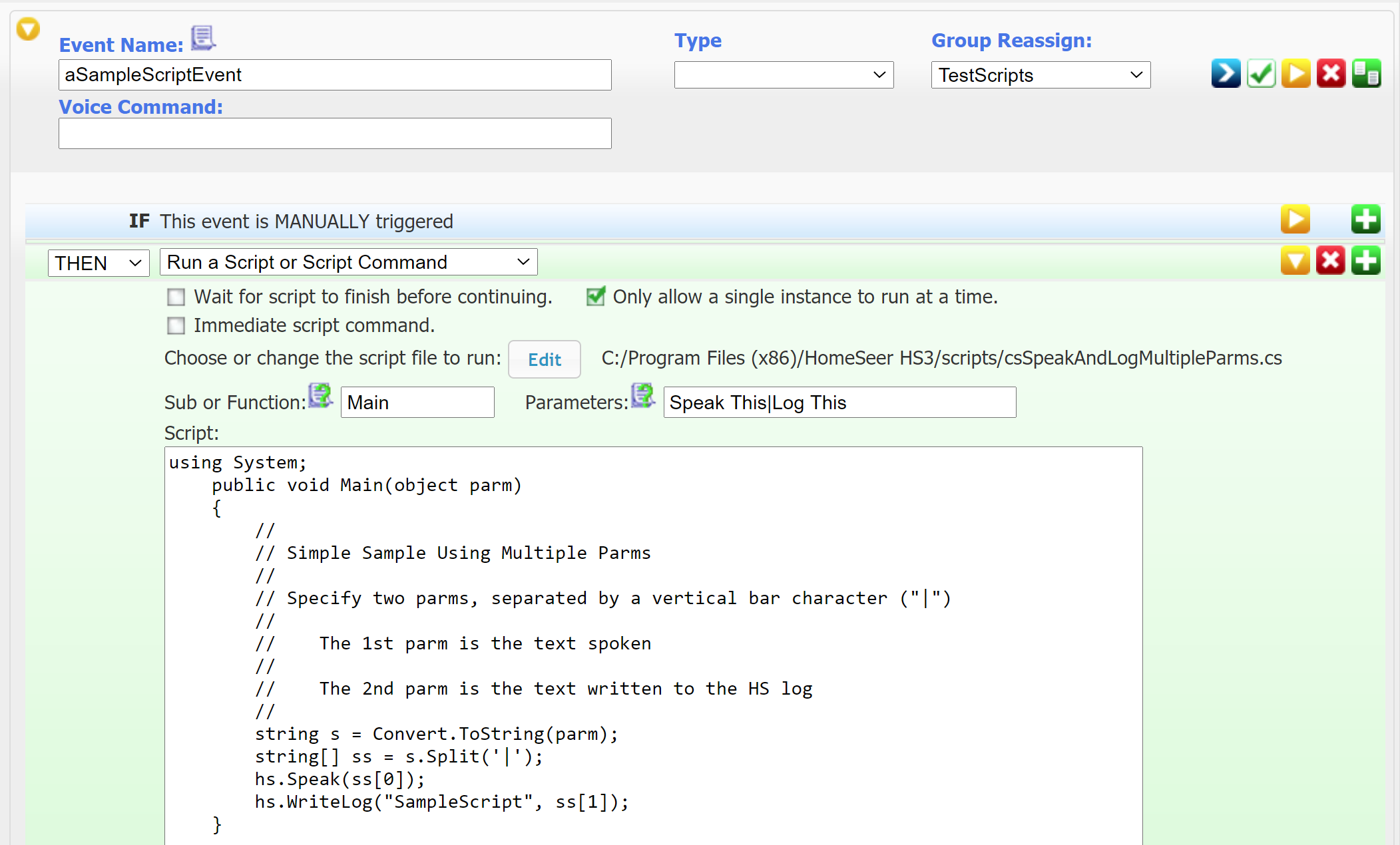 Multiple Parameters